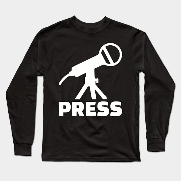 Press Long Sleeve T-Shirt by Designzz